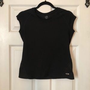 Champion workout tee black womens size small